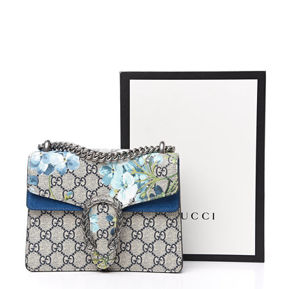 Gucci GG Supreme Monogram Blooms Mini Dionysus Shoulder Bag Beige Navy Vintage Blue 12 of 12