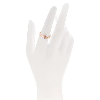 Gucci 18K Rose Gold Diamond GG Running Ring 55 7.25 2 of 5