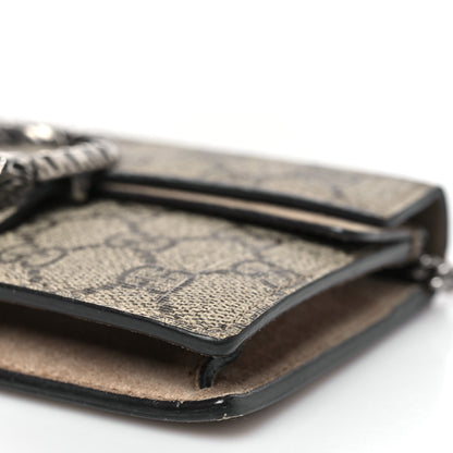 Gucci GG Supreme Monogram Super Mini Dionysus Shoulder Bag Taupe 9 of 11