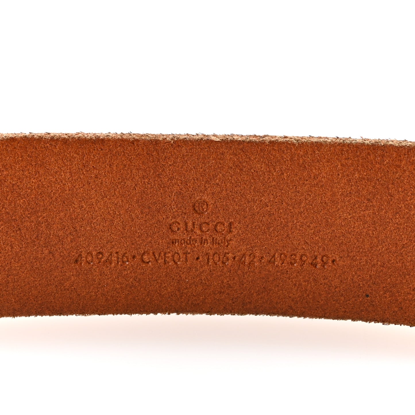 Faded Calfskin Double G 40mm Belt 105 42 Cuir