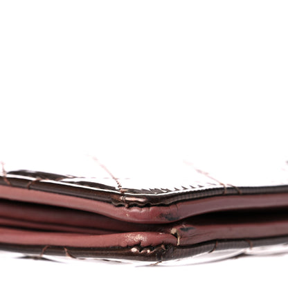 Chanel Striated Patent Yen Wallet Pink 9 of 20