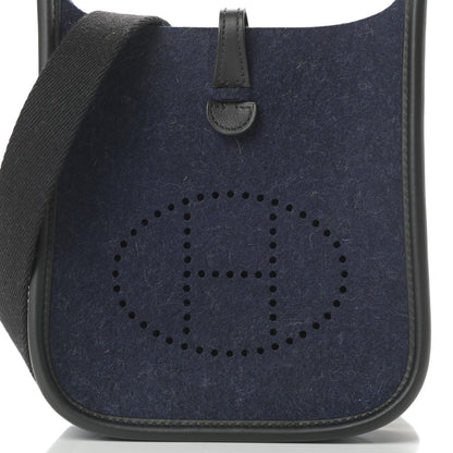 Hermes Swift Sangle Wooly Evelyne TPM Bleu Nuit Black 8 of 11