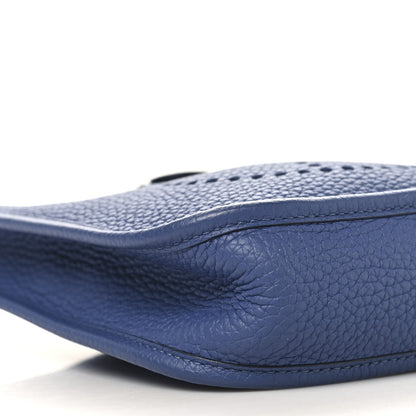 Hermes Taurillon Clemence Evelyne TPM Bleu Brighton 9 of 10