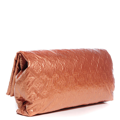 Louis Vuitton Jacquard Quilted Monogram Limelight Clutch GM Rose Gold 3 of 7