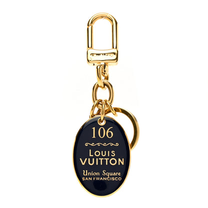 Louis Vuitton Enamel 106 Union Square San Francisco Maizeon Key Holder Navy 1 of 3