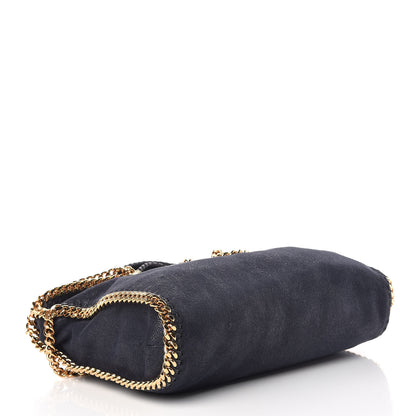 Stella McCartney Shaggy Deer Falabella Fold Over Tote Navy 4 of 9