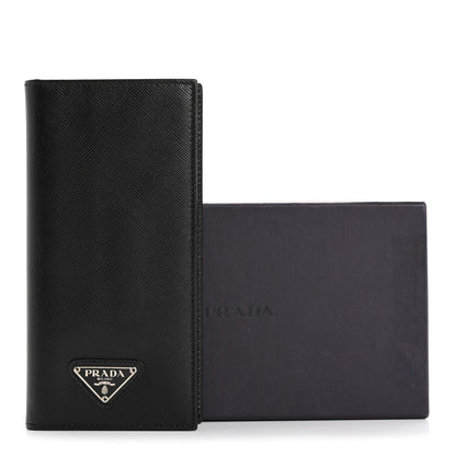 Prada Saffiano Checkbook Cover Black 12 of 12