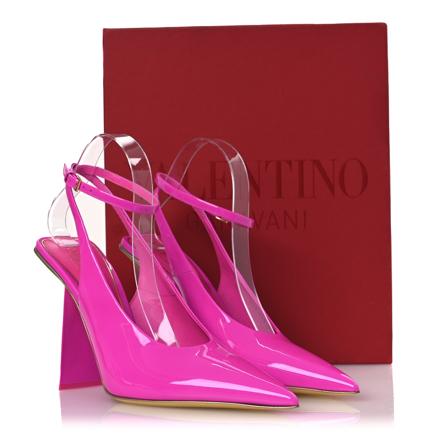 Valentino Garavani Patent Ankle Strap Heel Pumps 40 Pink 11 of 11
