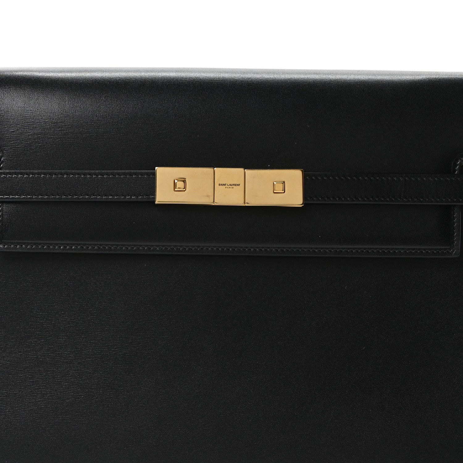 Saint Laurent Smooth Calfskin Manhattan Shoulder Bag Black 8 of 10