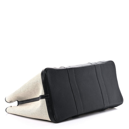 Hermes Toile Buffle Gala Garden Party Tote 49 GM Black 4 of 15