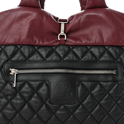 Chanel Lambskin Quilted Medium Coco Cocoon Reversible Tote Black 12 of 19