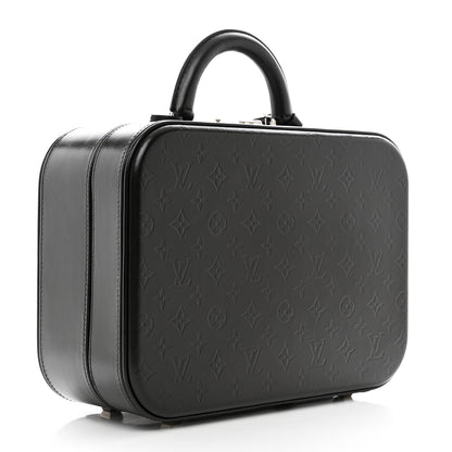 Louis Vuitton Monogram Glace Valisette MM Black 2 of 12
