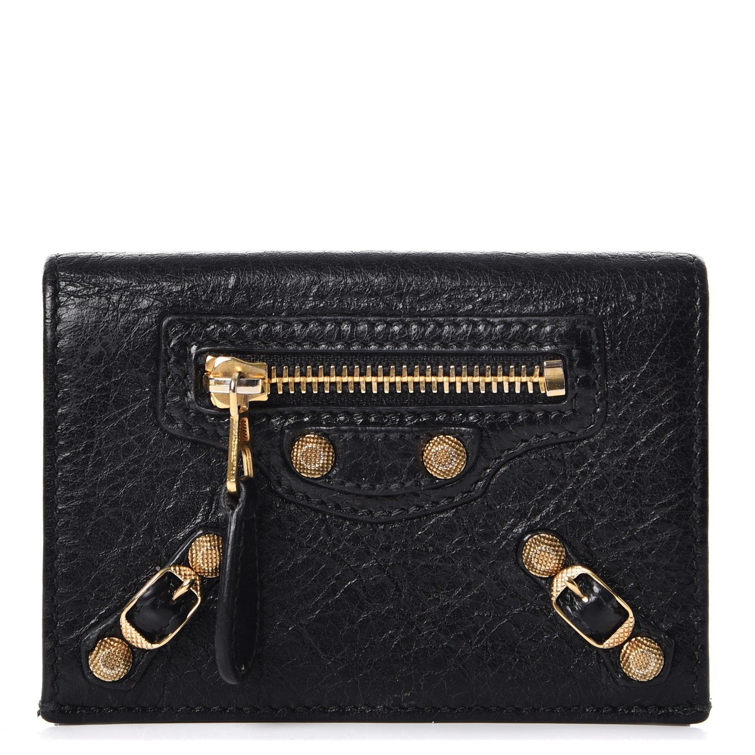 Balenciaga Agneau Giant 12 Gold Hardware Card Case Black 1 of 8