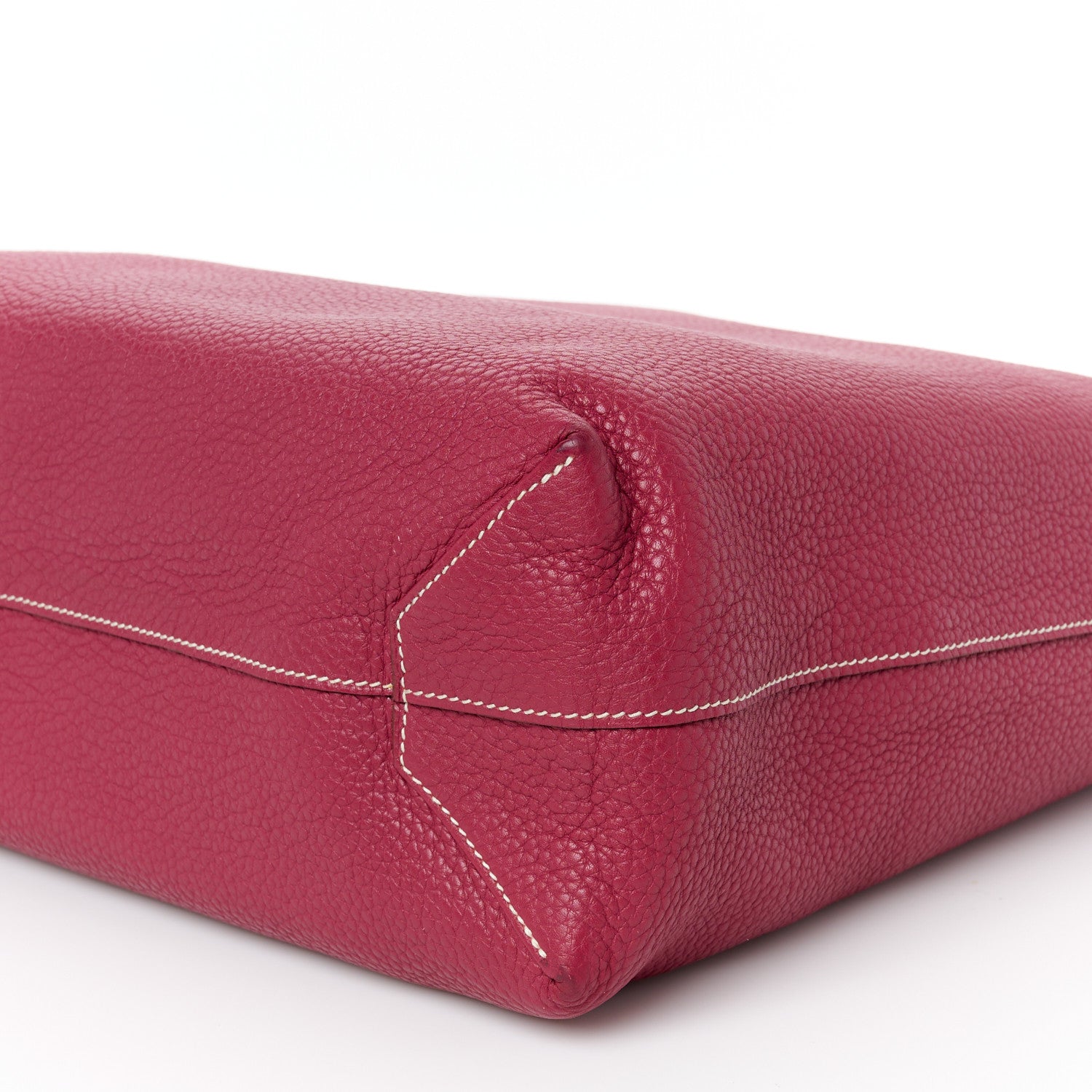 Hermes Taurillon Clemence Double Sens 36 Reversible Tote Rubis Bougainvillea 14 of 15