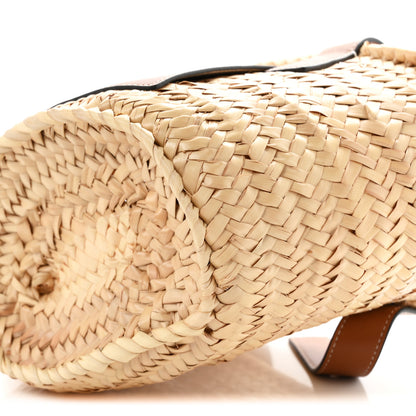 Loewe Raffia Small Basket Tote Bag Natural Tan 9 of 9