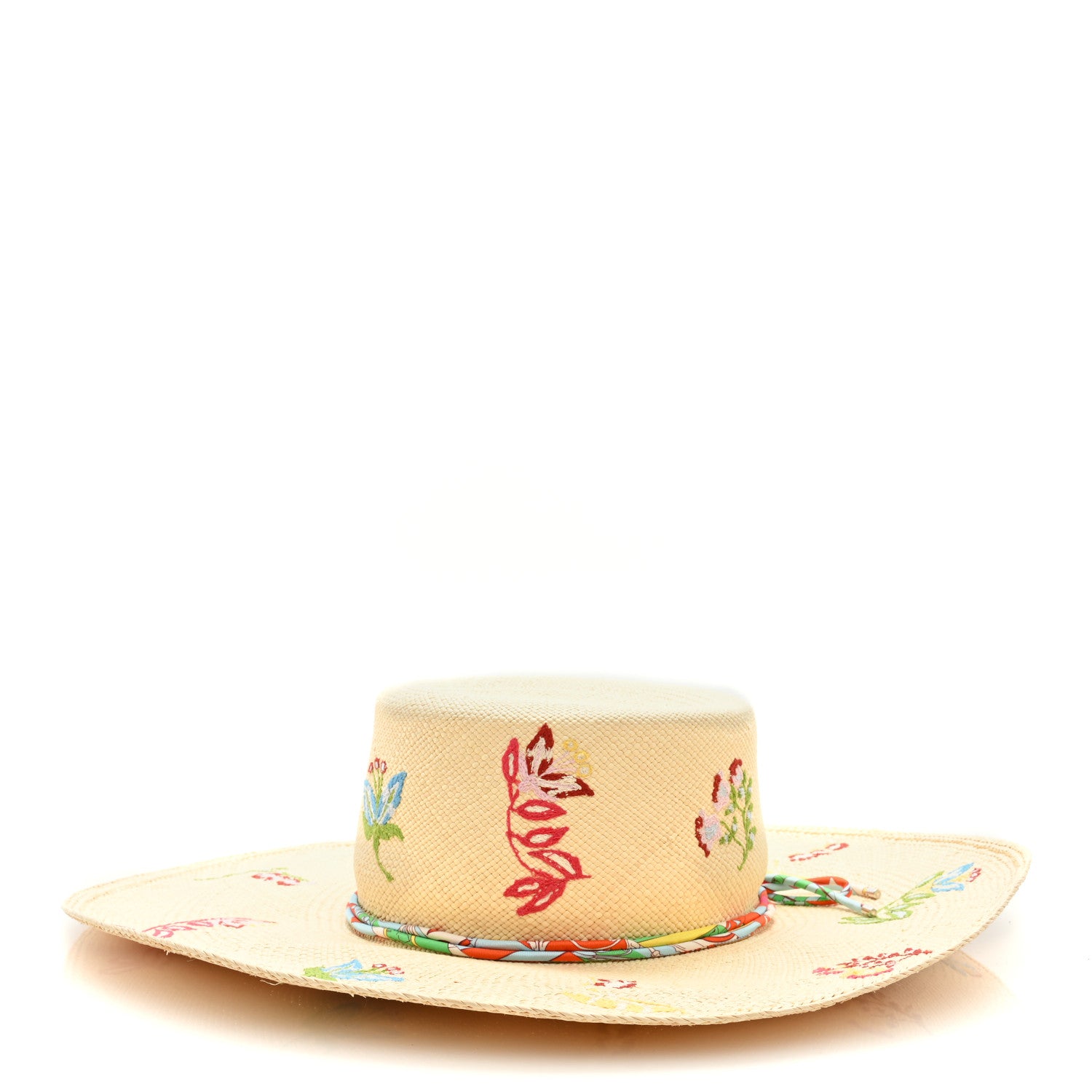 Hermes Straw Englantine Hat 59 Naturel 1 of 7