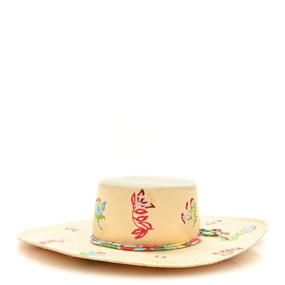 Hermes Straw Englantine Hat 59 Naturel 1 of 7