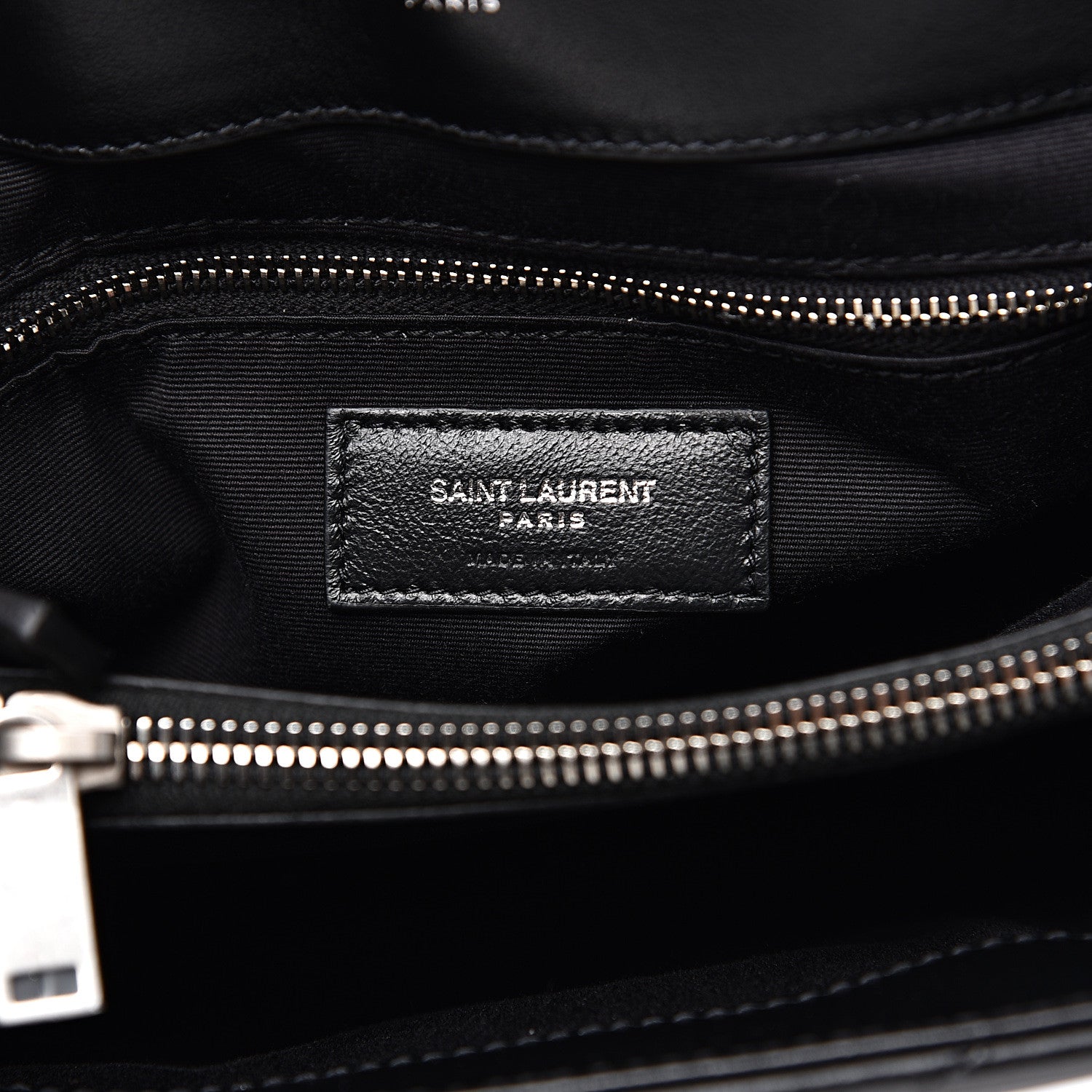 Saint Laurent Calfskin Y Quilted Monogram Medium Loulou Chain Satchel Black 5 of 11