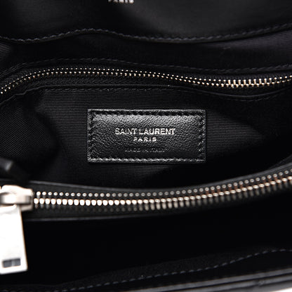 Saint Laurent Calfskin Y Quilted Monogram Medium Loulou Chain Satchel Black 5 of 11