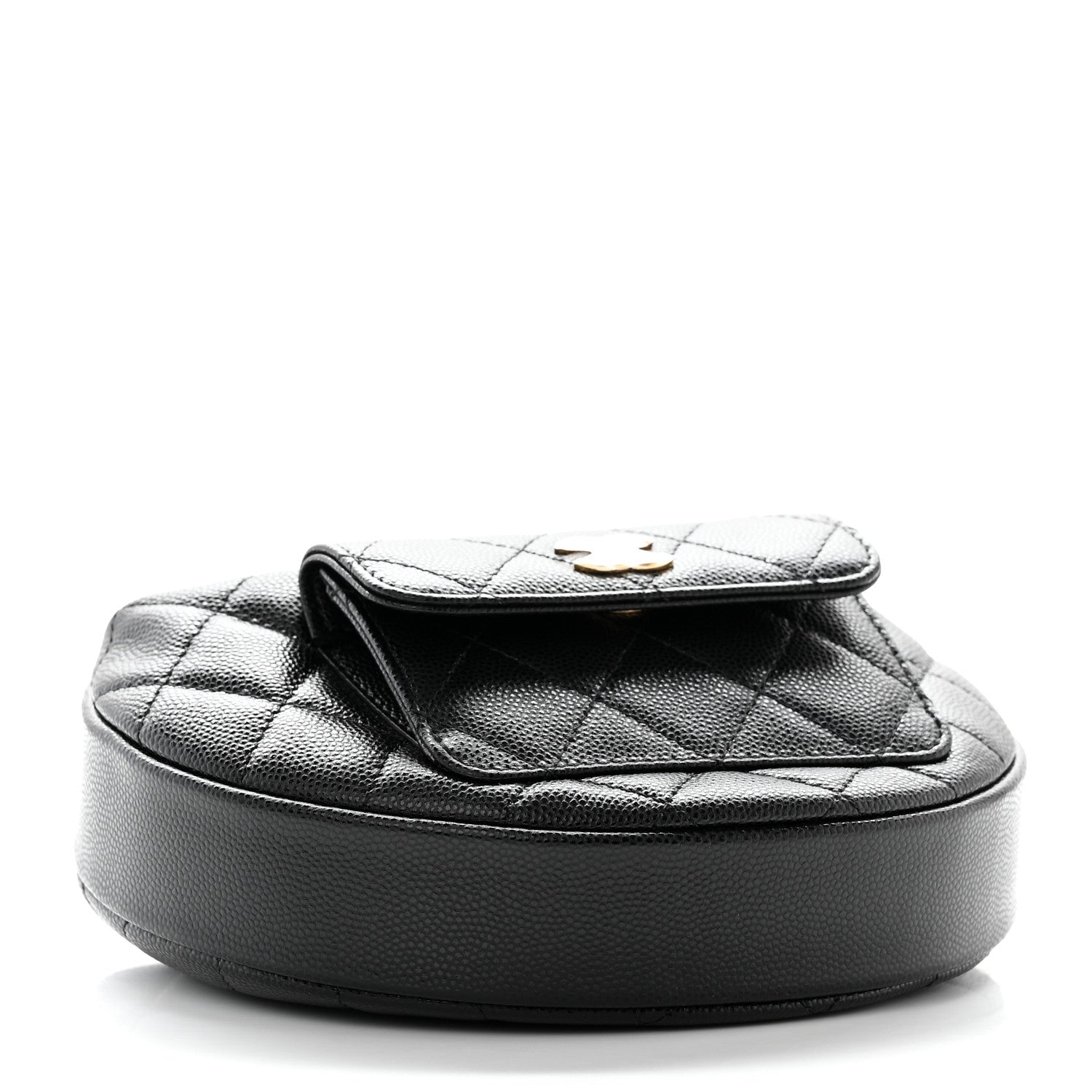 Chanel Caviar Quilted Polly Pocket Pouch Hobo Black 4 of 11