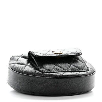 Chanel Caviar Quilted Polly Pocket Pouch Hobo Black 4 of 11