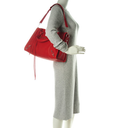 Balenciaga Vibrato Calfskin Classic Silver Hardware City Rouge Cerise 2 of 7