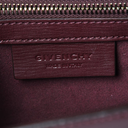 Givenchy Textured Calfskin Mini Pandora Box Chain Crossbody Bag Oxblood 8 of 9