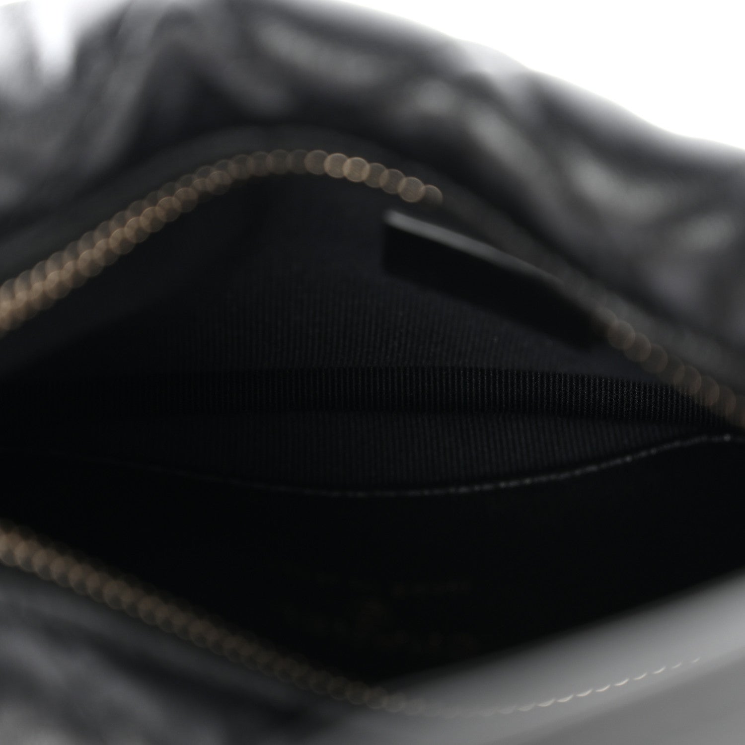 Chanel Lambskin Quilted Chain Around Pouch Black 5 of 7