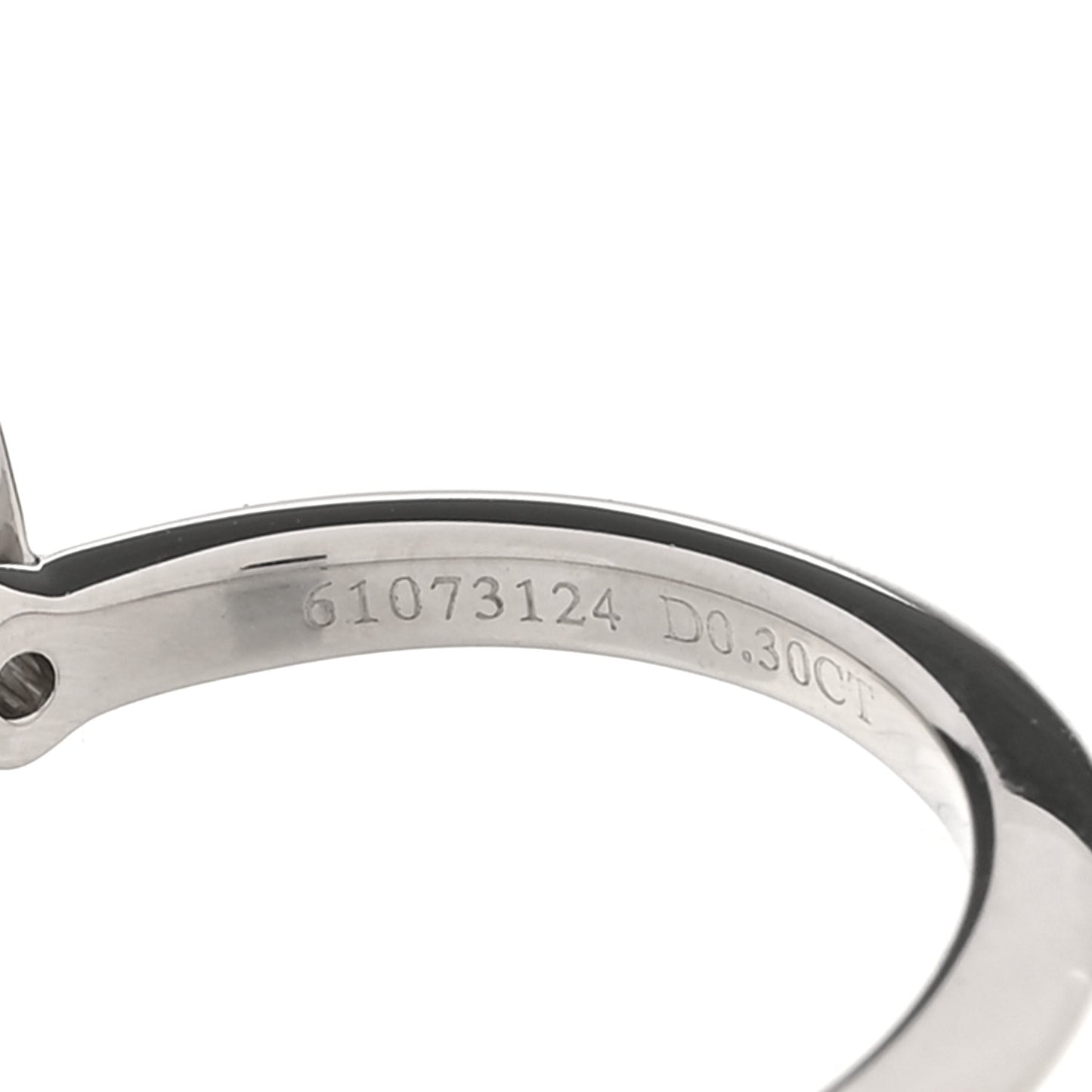 Platinum .30 Carat Princess Cut Diamond Engagement Ring 54 7