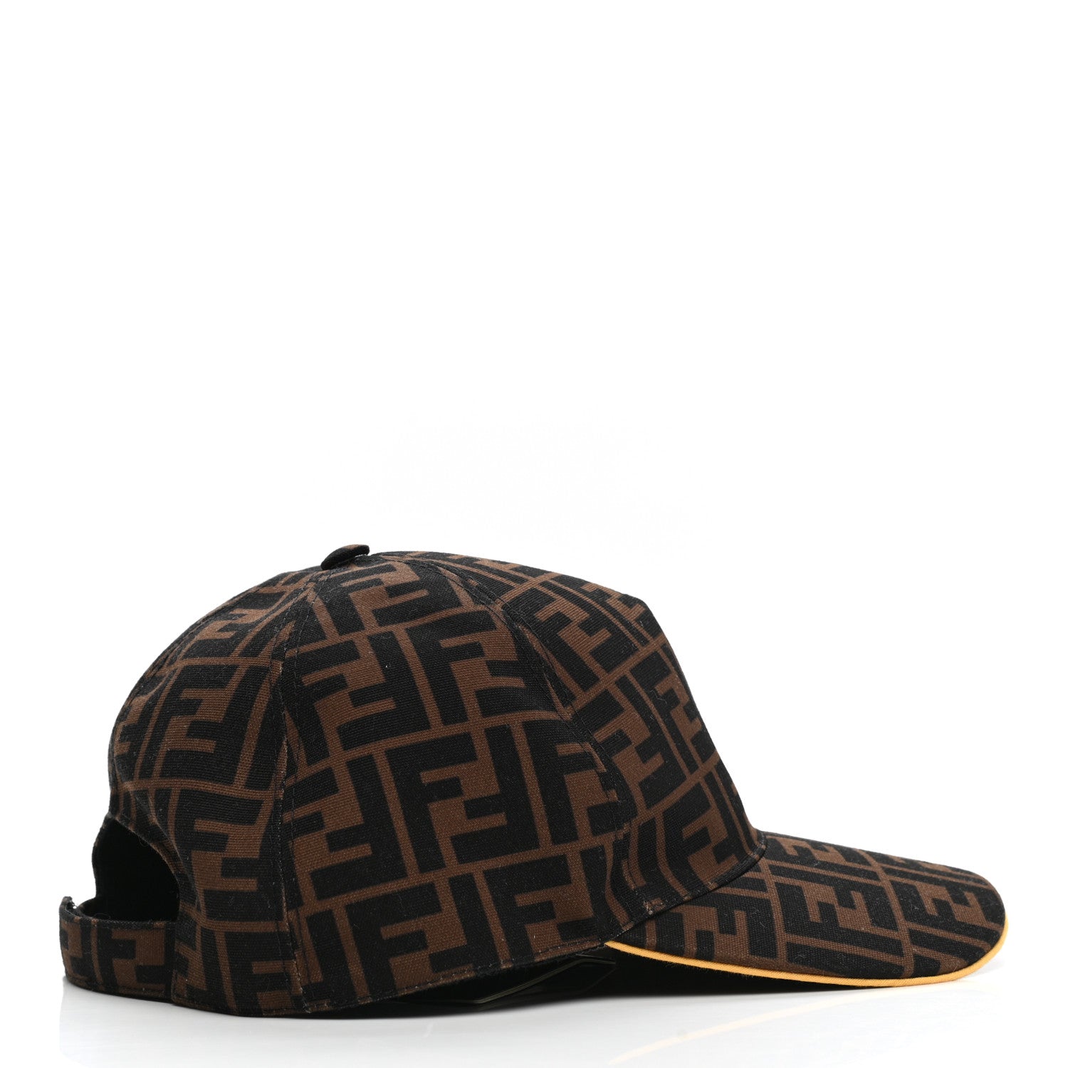 Fendi Canvas FF Reloaded Baseball Hat Tobacco Yellow 5 of 8