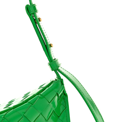 Bottega Veneta Spazzolato Intrecciato Flap Shoulder Bag Parakeet 11 of 12