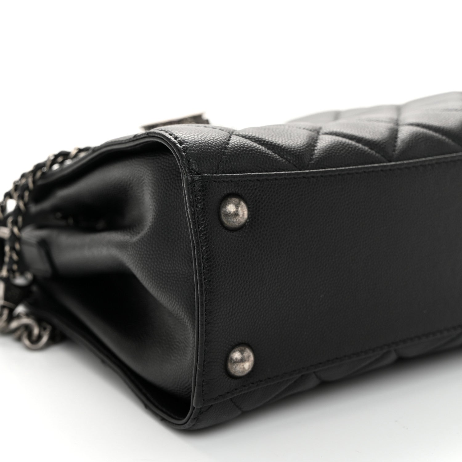 Chanel Caviar Quilted Small CC Bucket Bag Black 9 of 11
