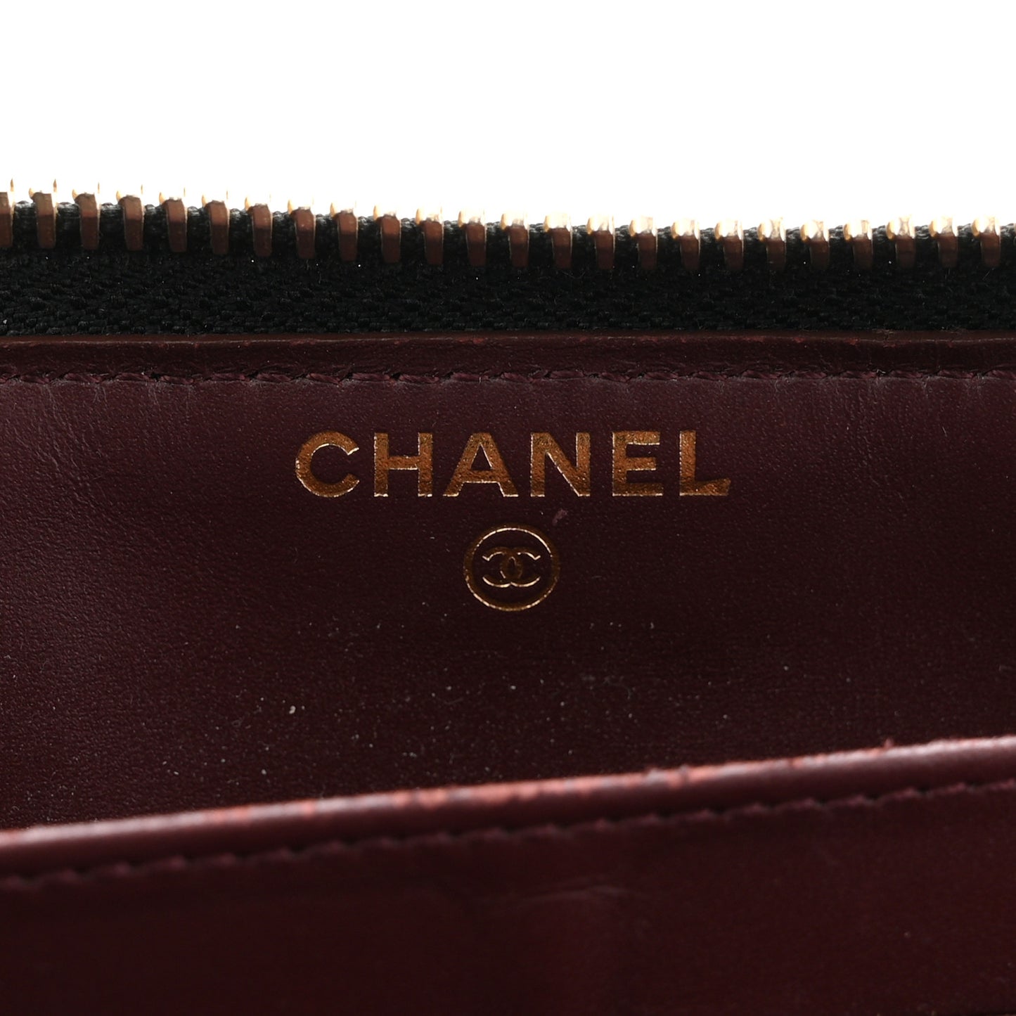 Caviar Quilted Large Gusset Zip Around Wallet Black