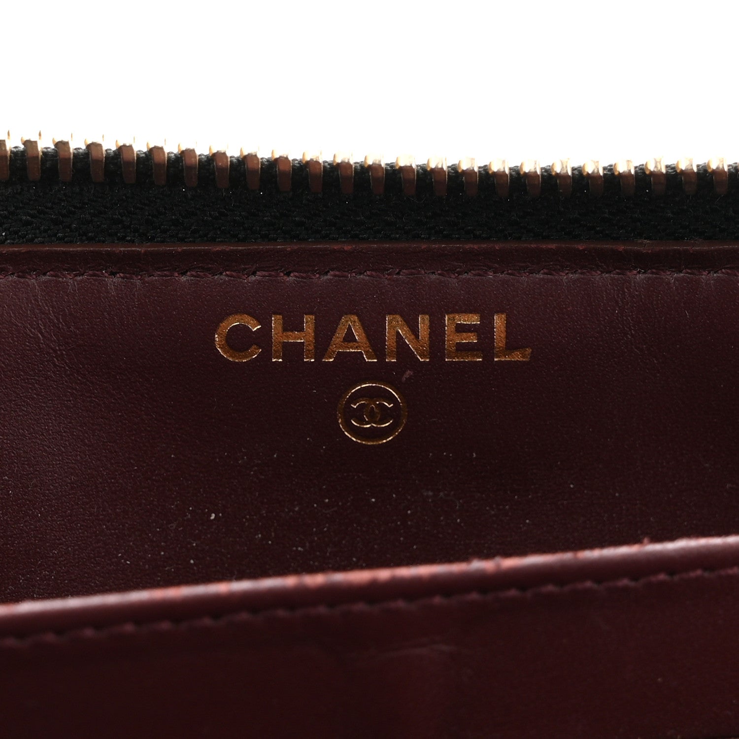 Chanel Caviar Quilted Large Gusset Zip Around Wallet Black 6 of 8