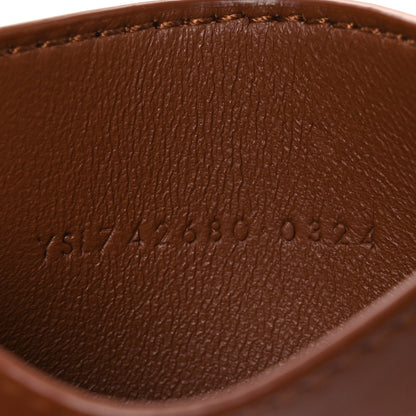Saint Laurent Raffia Calfskin Le 5 A 7 Mini Hobo Natural Brick 7 of 11