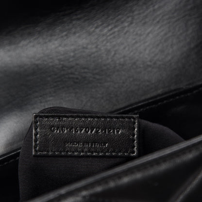 Saint Laurent Calfskin Y Quilted Monogram Toy Loulou Crossbody Bag Black 10 of 12