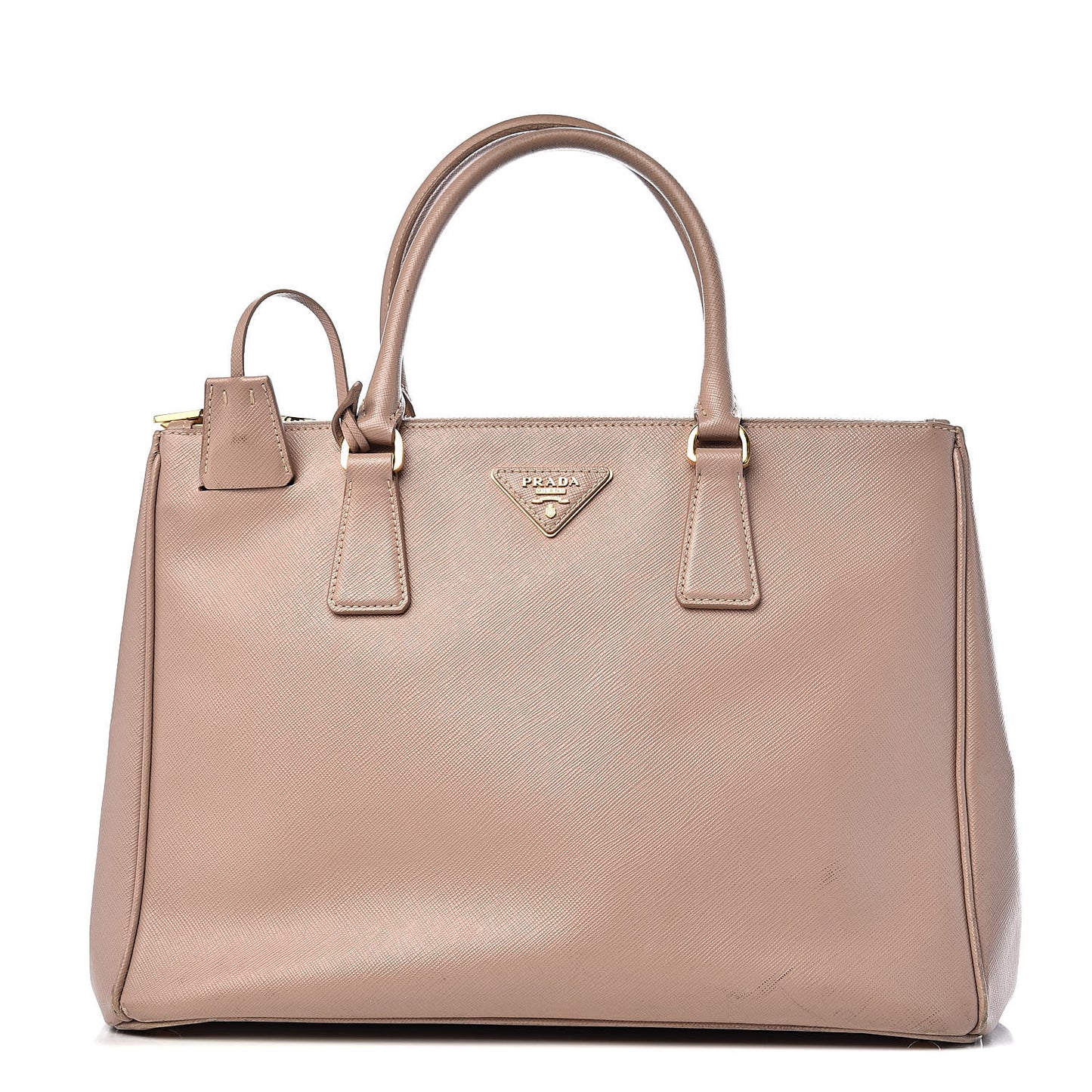 Saffiano Medium Galleria Double Zip Tote Cammeo