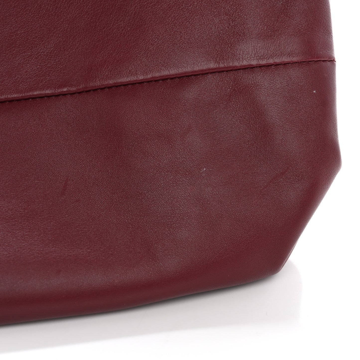 Smooth Butter Calf The Pouch Oversized Clutch Bordeaux