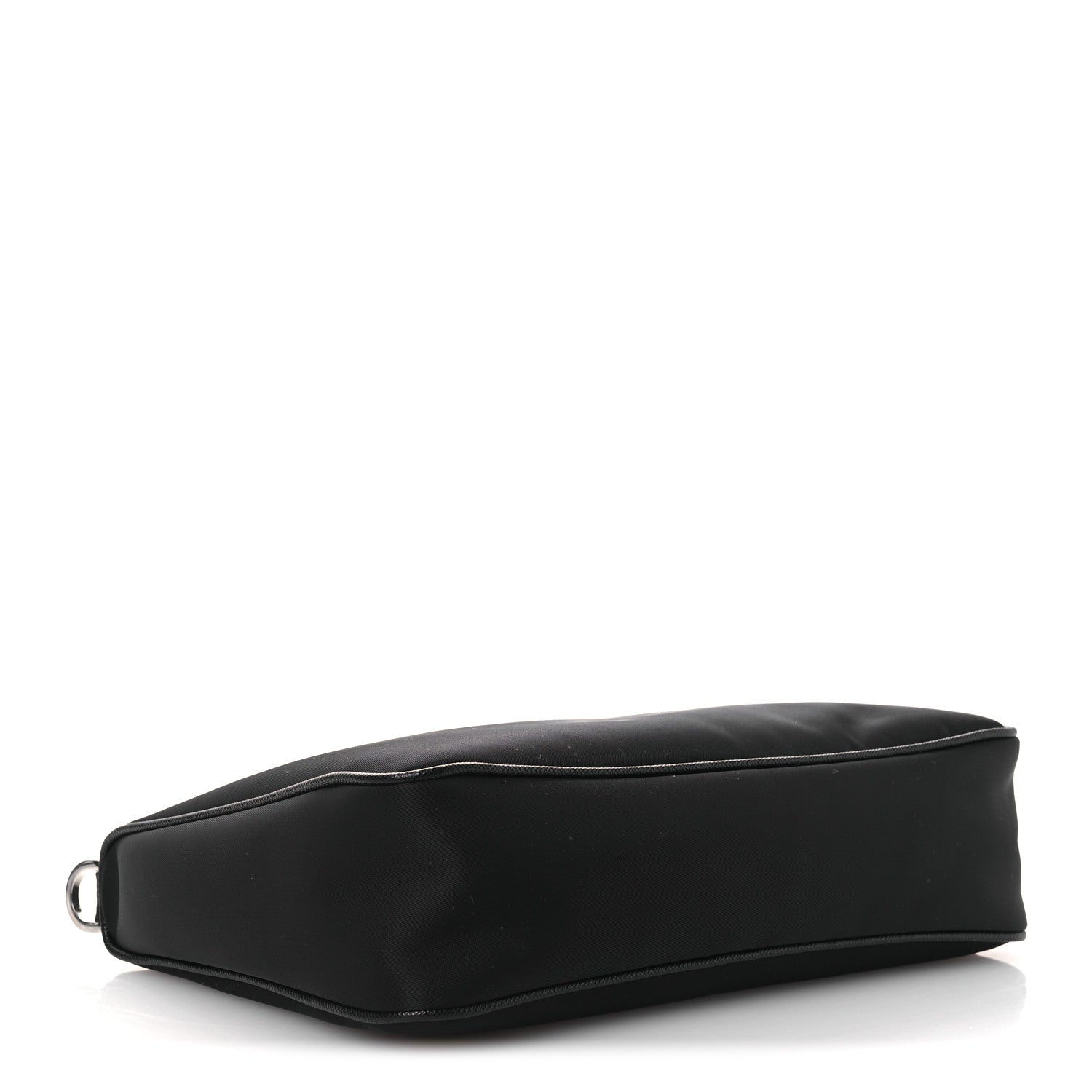 Prada Re-Nylon Saffiano Pocket Zippered Shoulder Bag Black 4 of 11