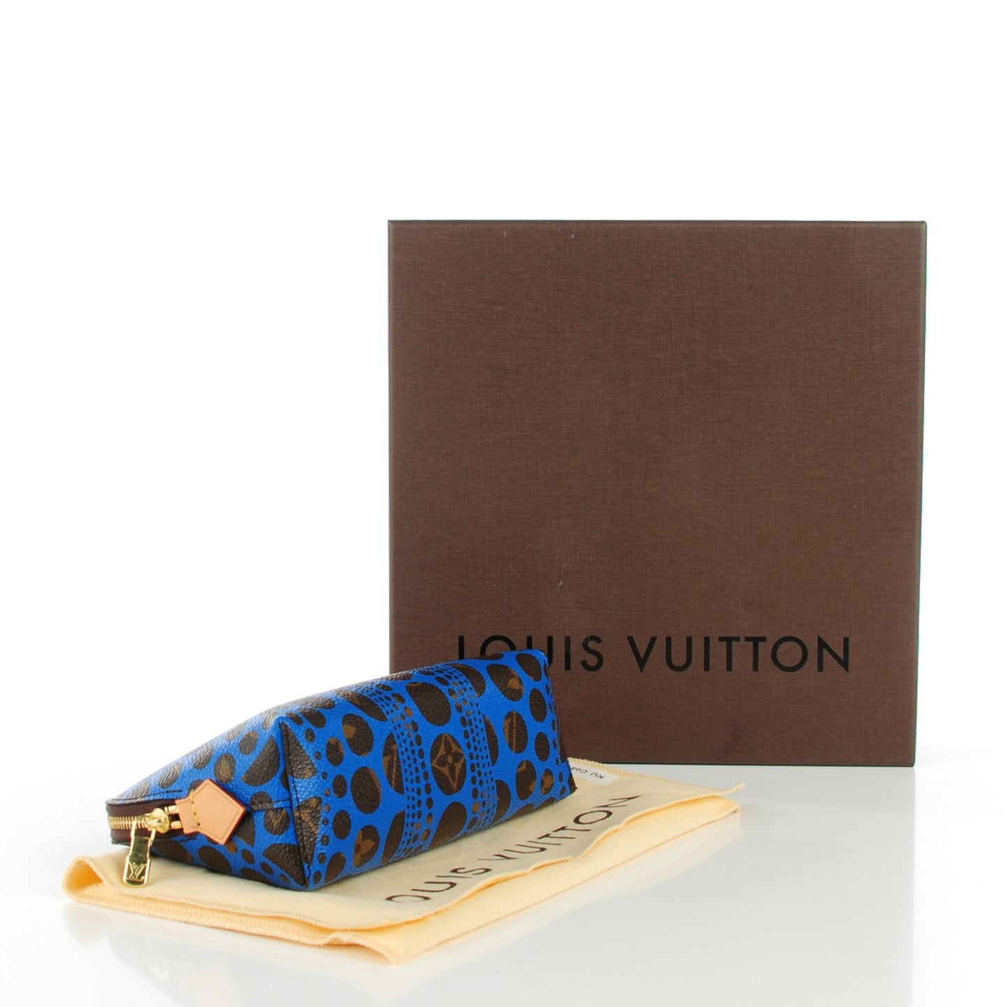 Monogram Kusama Pumpkin Dots Cosmetic Pouch Blue