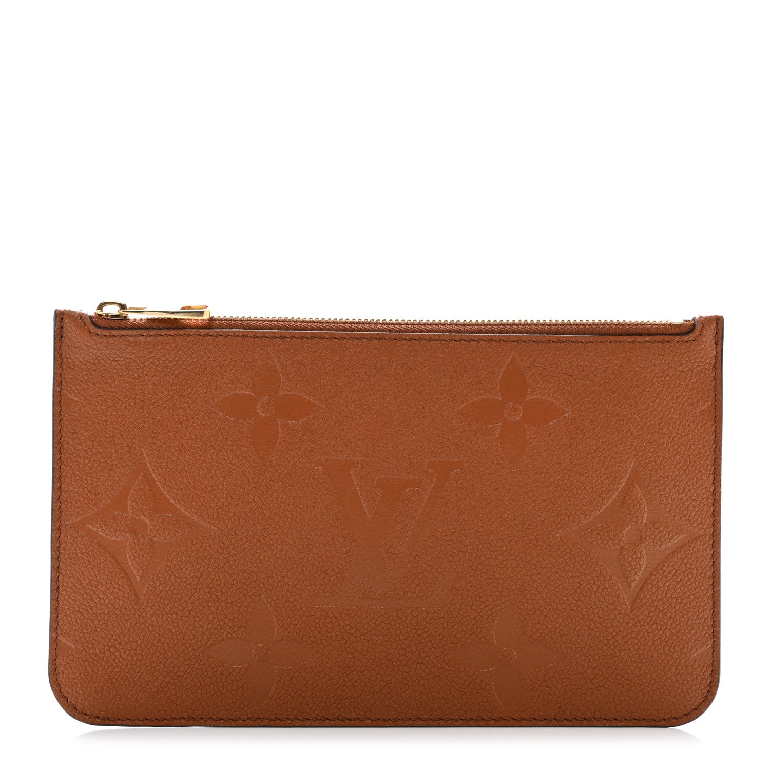Louis Vuitton Empreinte Monogram Giant Neverfull MM Pochette Caramel 1 of 6