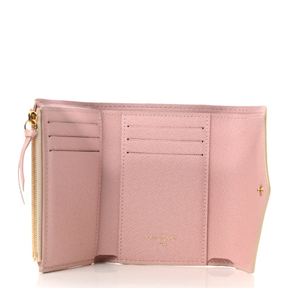 Louis Vuitton Damier Azur Victorine Wallet Rose Ballerine 8 of 19