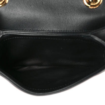 Gucci Roxy Calfskin Web Mini Blondie Shoulder Bag Black 5 of 9