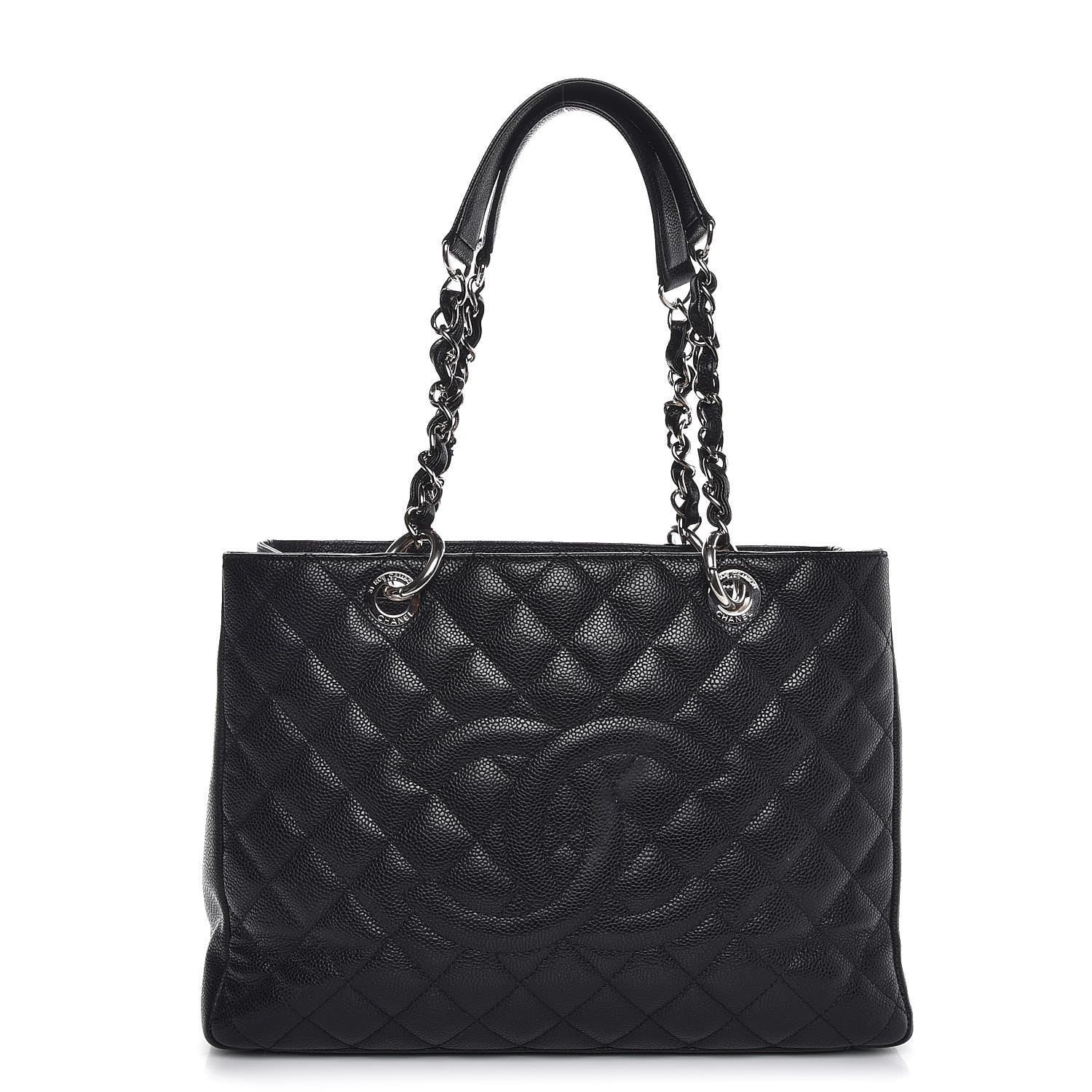Chanel Caviar Quilted Grand Shopping Tote GST Black 1 of 7
