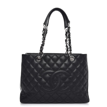 Chanel Caviar Quilted Grand Shopping Tote GST Black 1 of 7