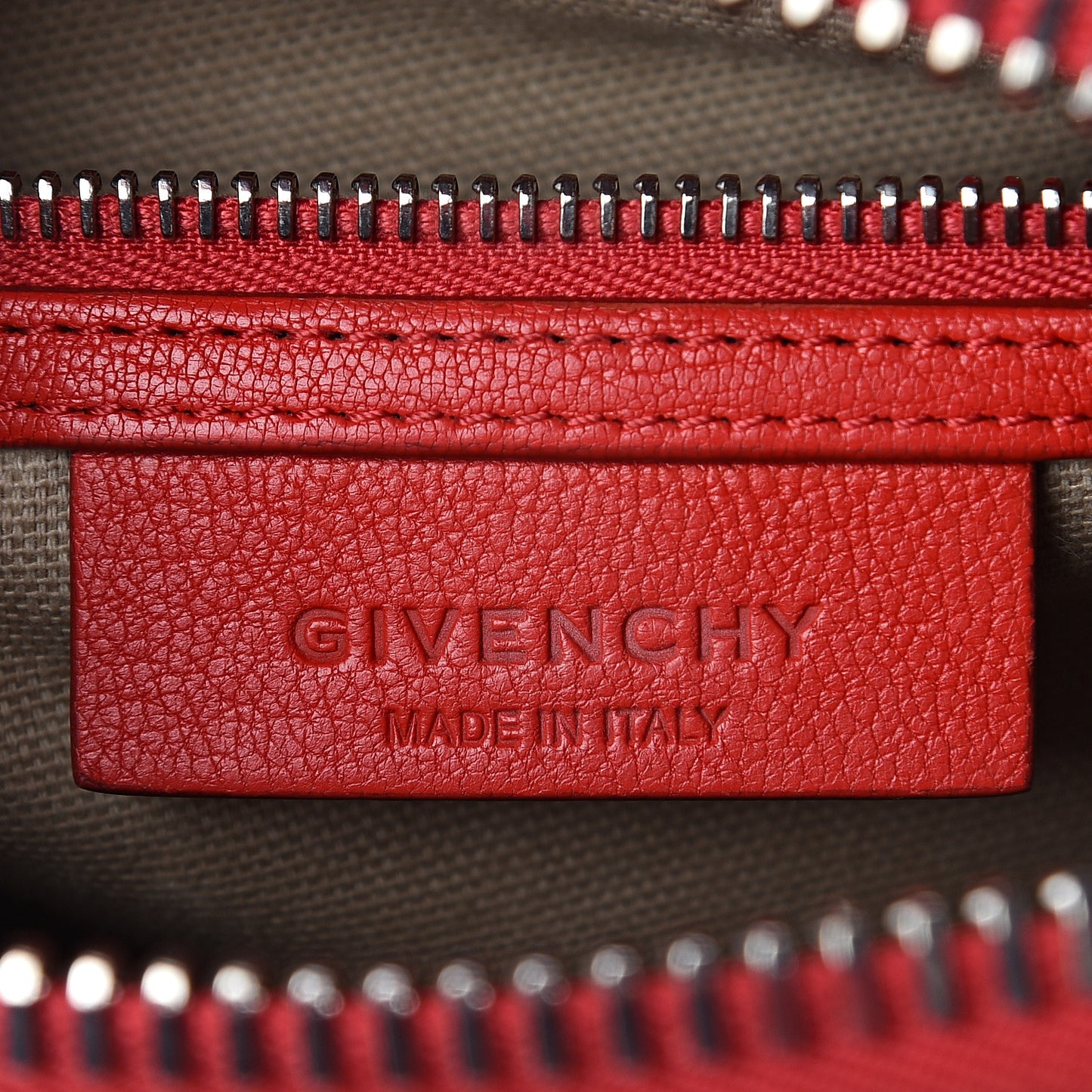 Sugar Goatskin Mini Antigona Medium Red