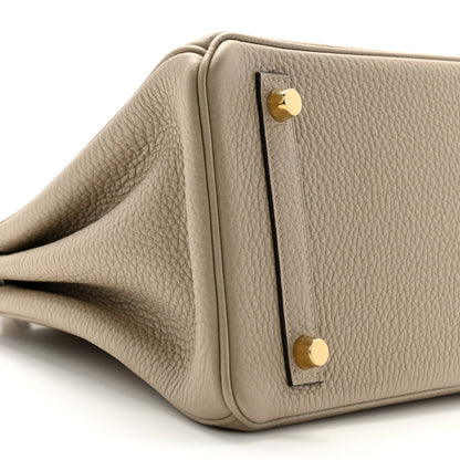 Hermes Togo Birkin 25 Gris Tourterelle 9 of 11