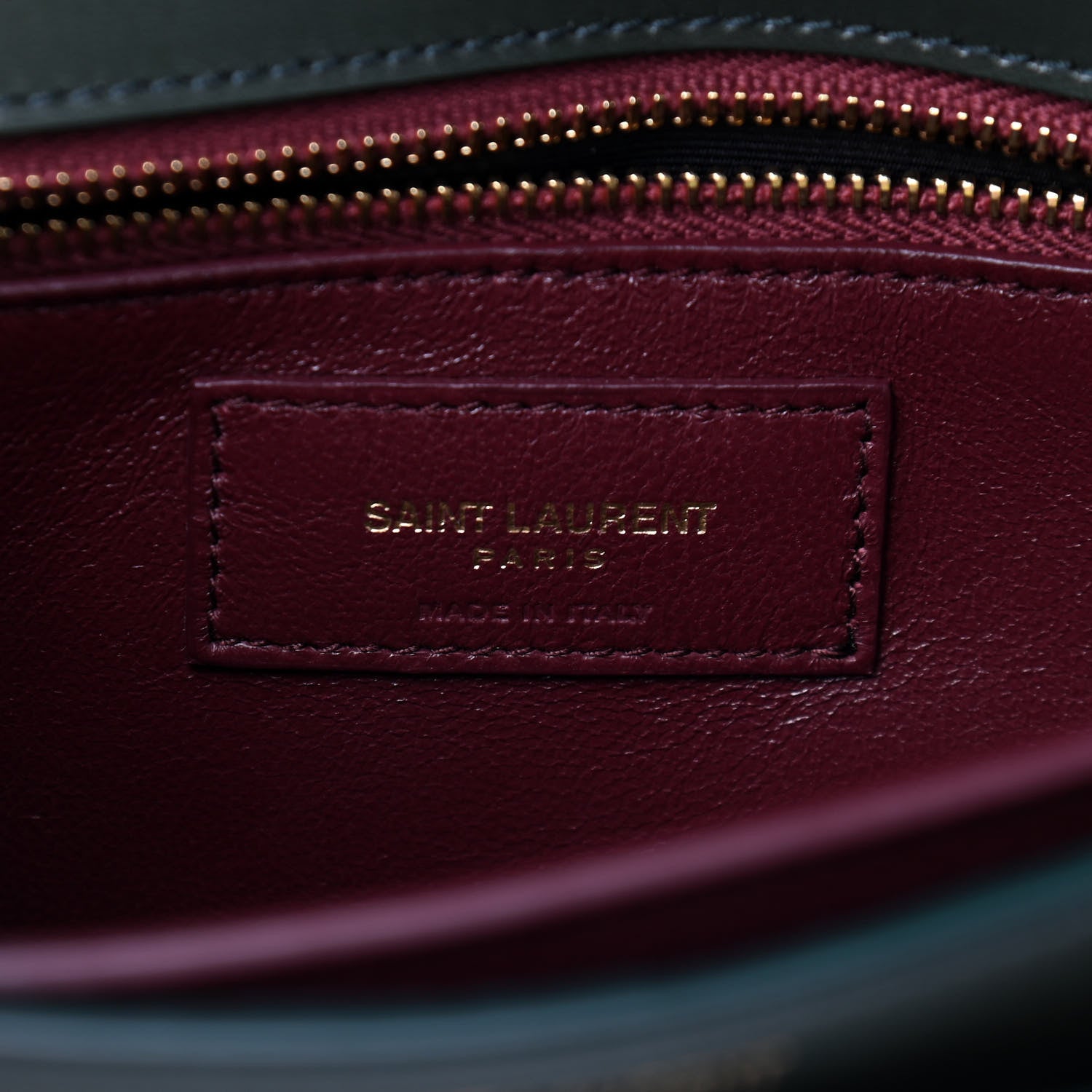 Saint Laurent Smooth Calfskin Monogram Cassandra Clasp Bag Dark Green 8 of 9