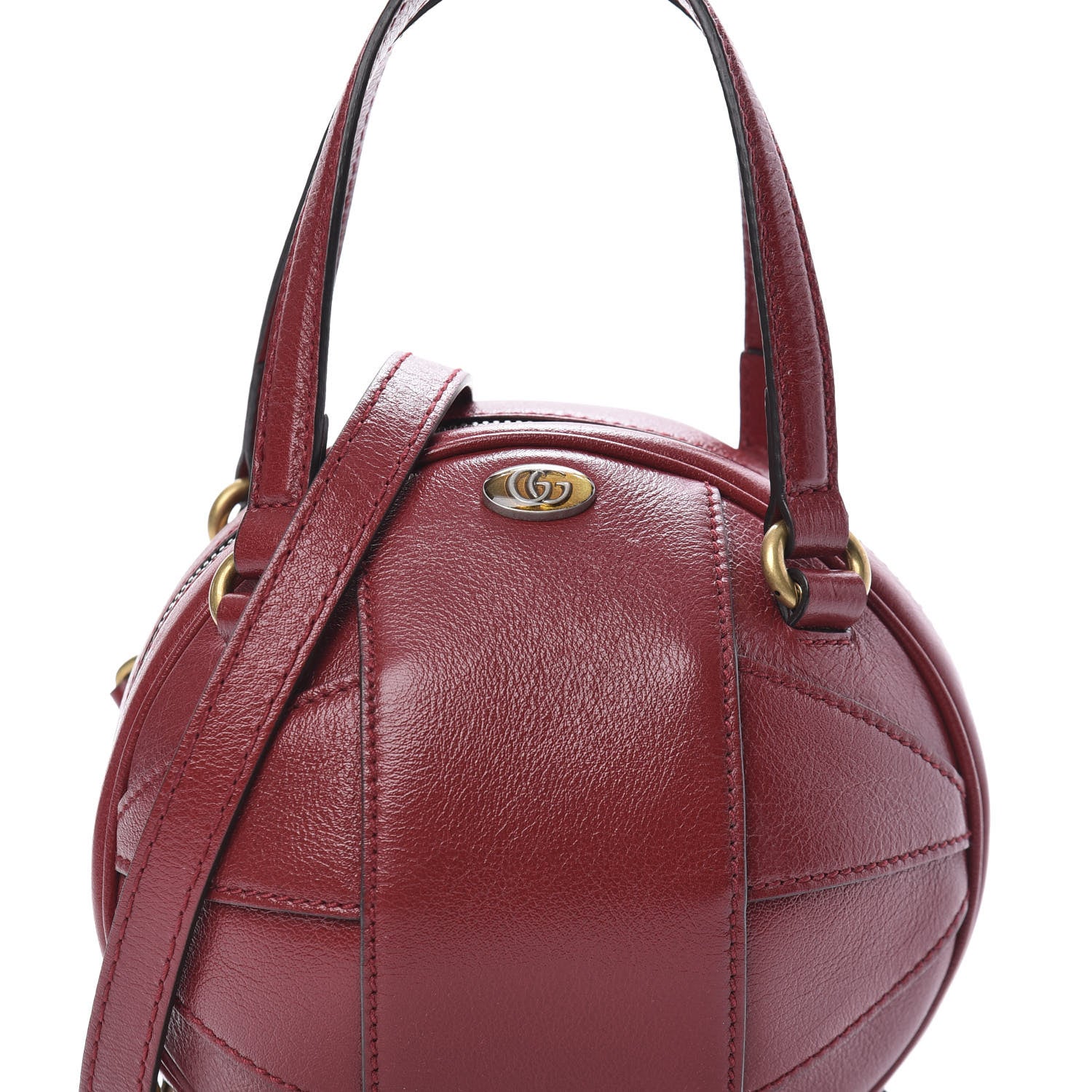 Gucci Piuma Lux Energy Mini Tifosa Basketball Shaped Shoulder Bag Romantic Cerise 9 of 11