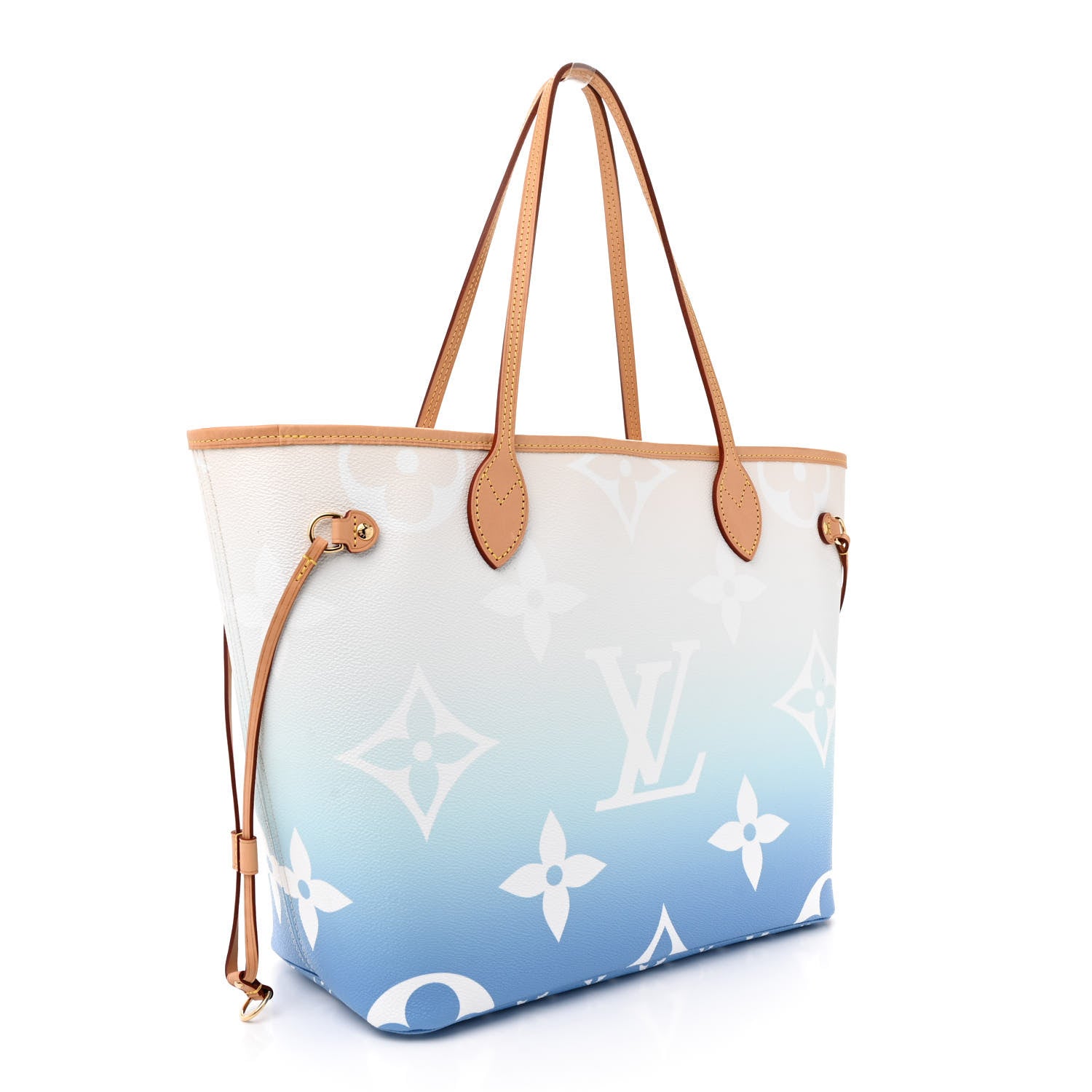 Louis Vuitton Monogram Giant By The Pool Neverfull MM Blue 3 of 11